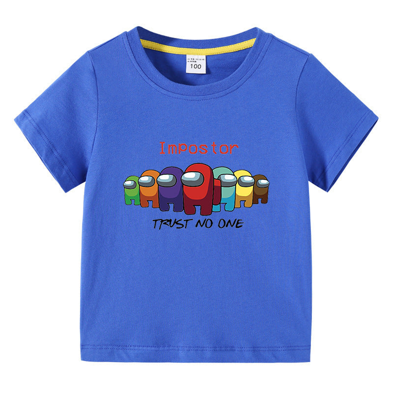 Children's summer short sleeved T-shirt