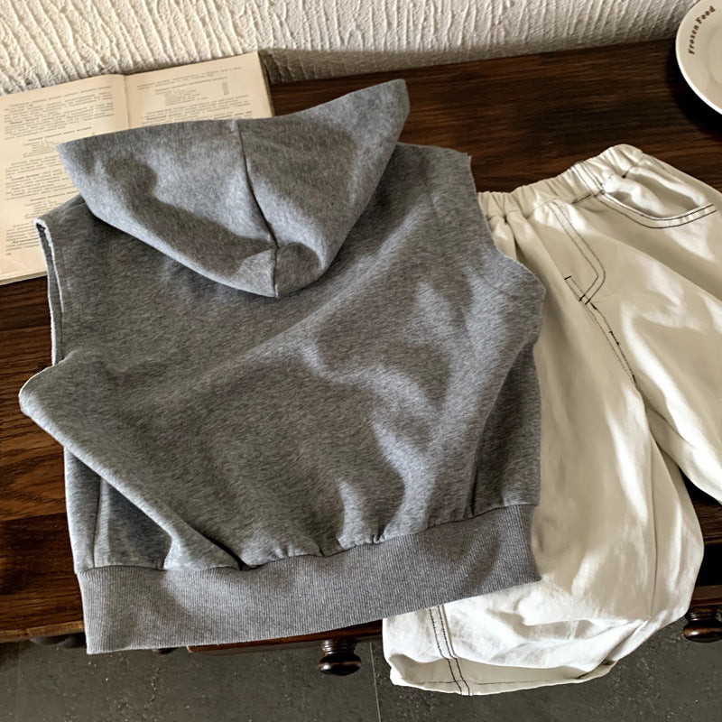 Versatile cardigan baby hooded jacket