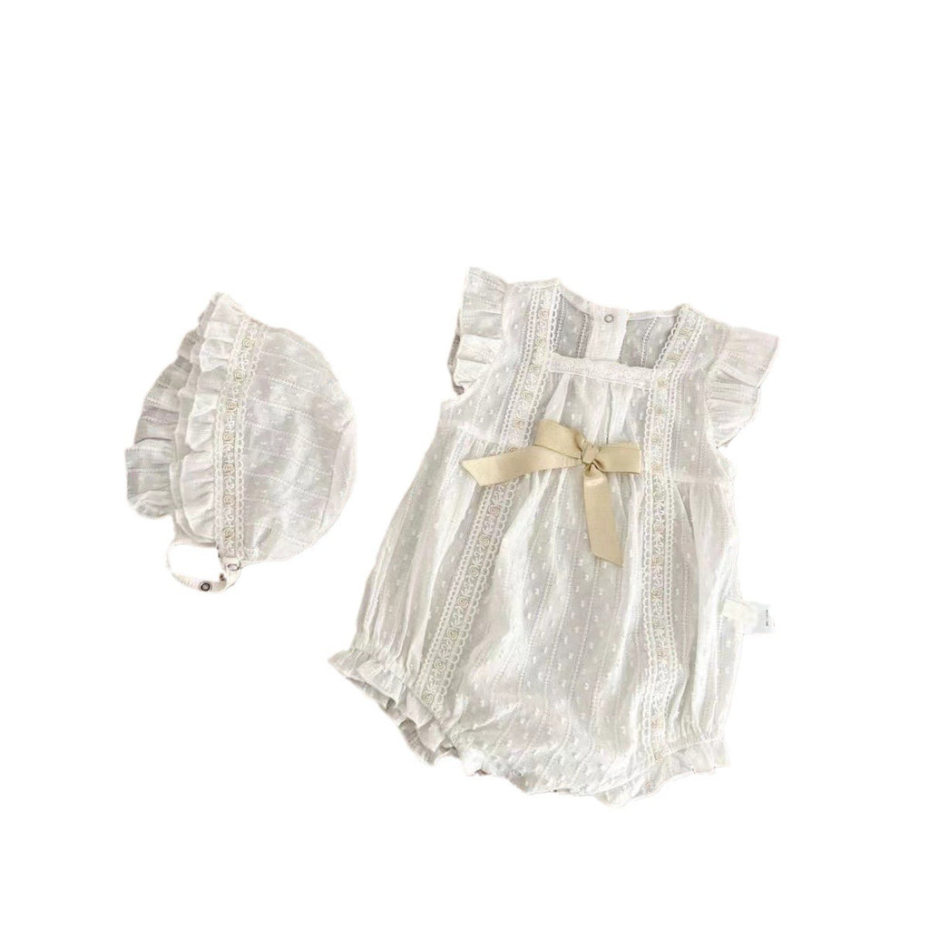 Baby Onesie Outfit Thin Royal Style Cute Set Short Sleeve Romper