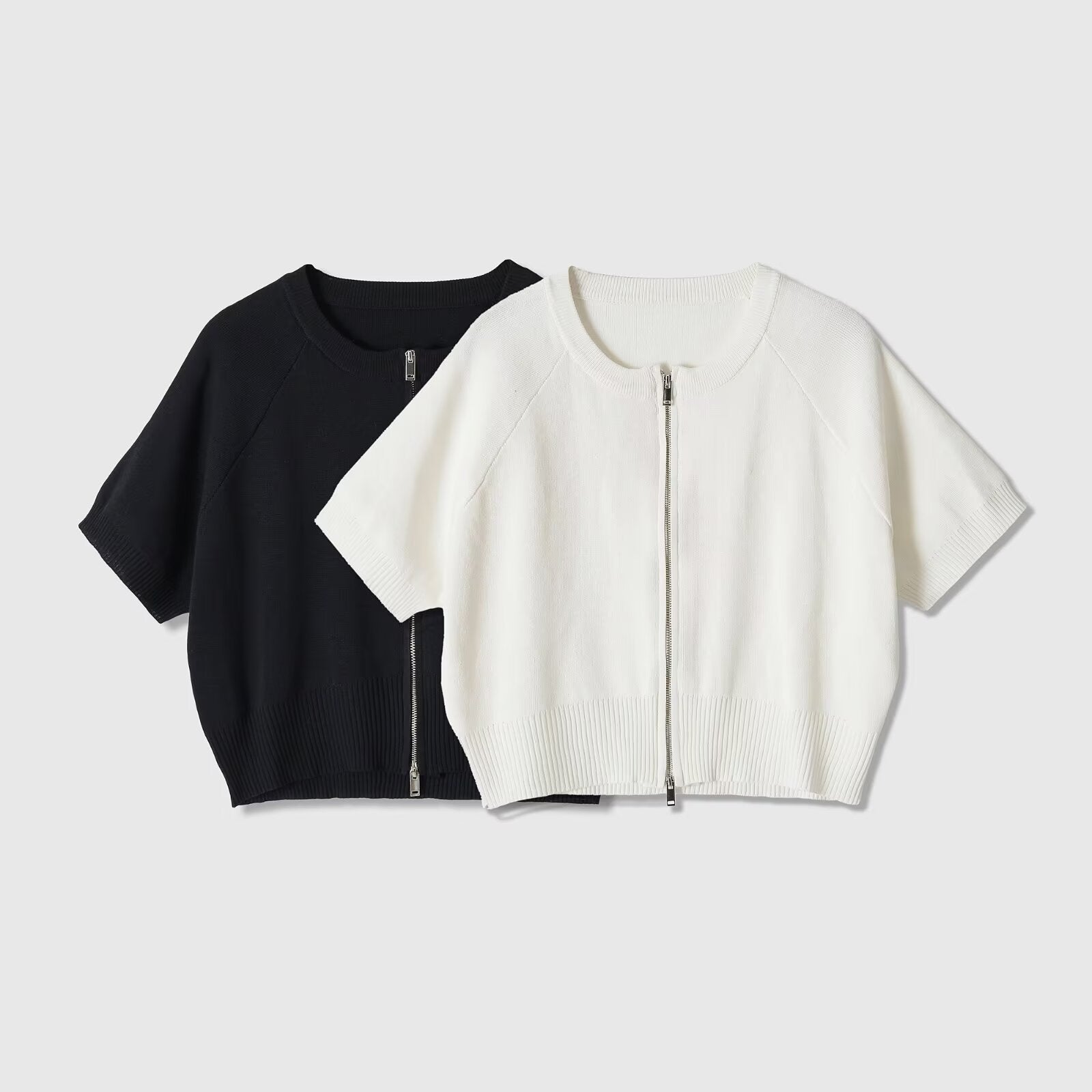 Simple round neck casual knitted top