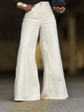 Casual White Flared Women's Jeans