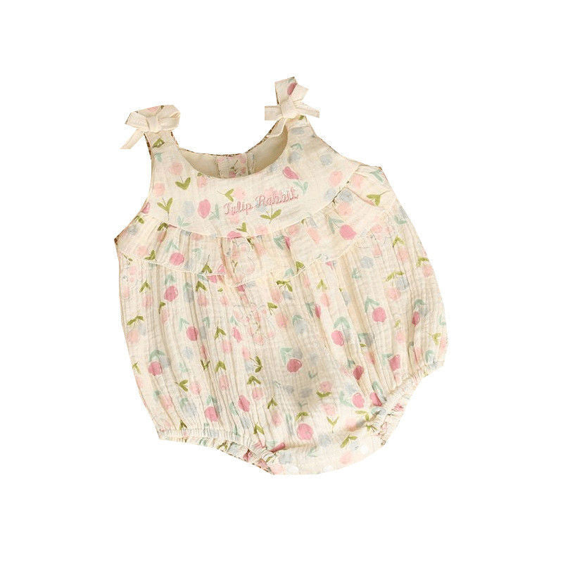 Baby Romper Lightweight Triangular Bodysuit Infant Clothes Cute