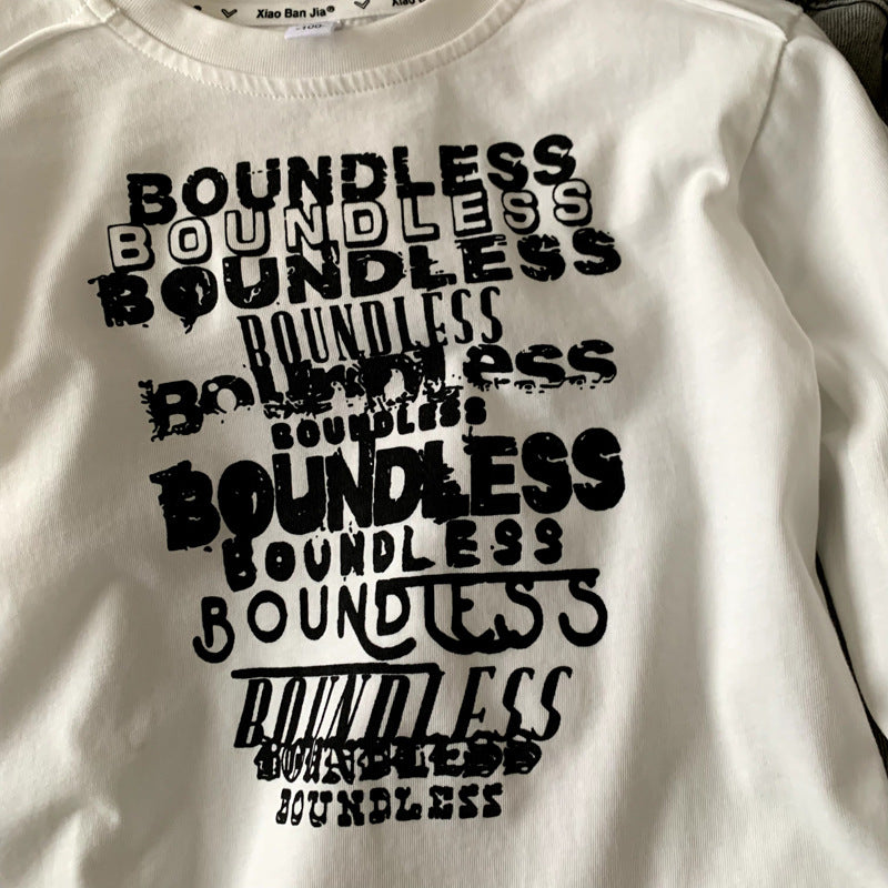 Long sleeved t-shirt men's autumn hoodie without hat base shirt