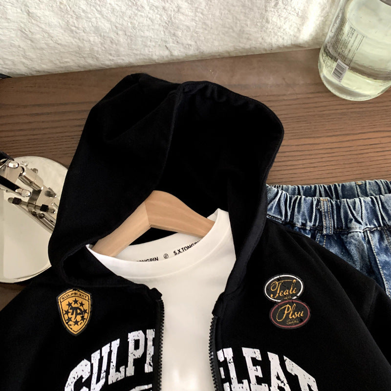 Children's spring hoodie sportswear for boys