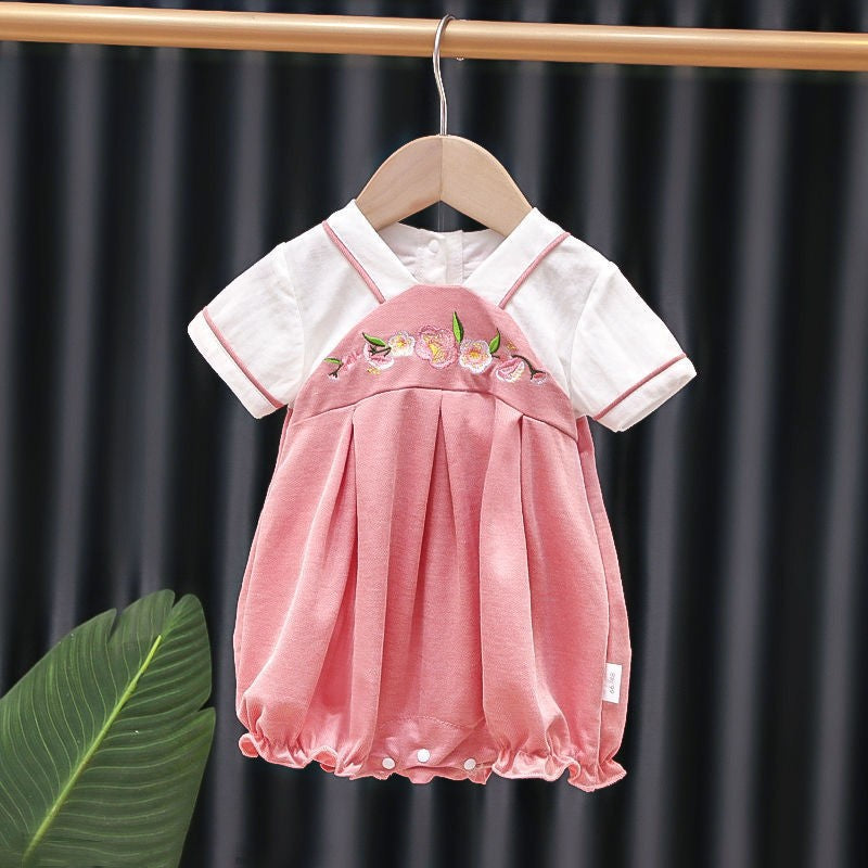 Baby Traditional Embroidered Short Sleeve