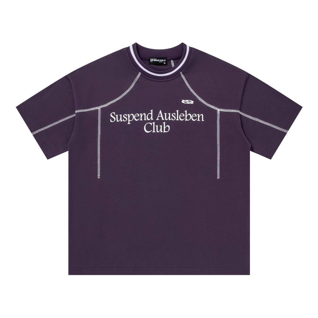 Letter printed short sleeved shirt