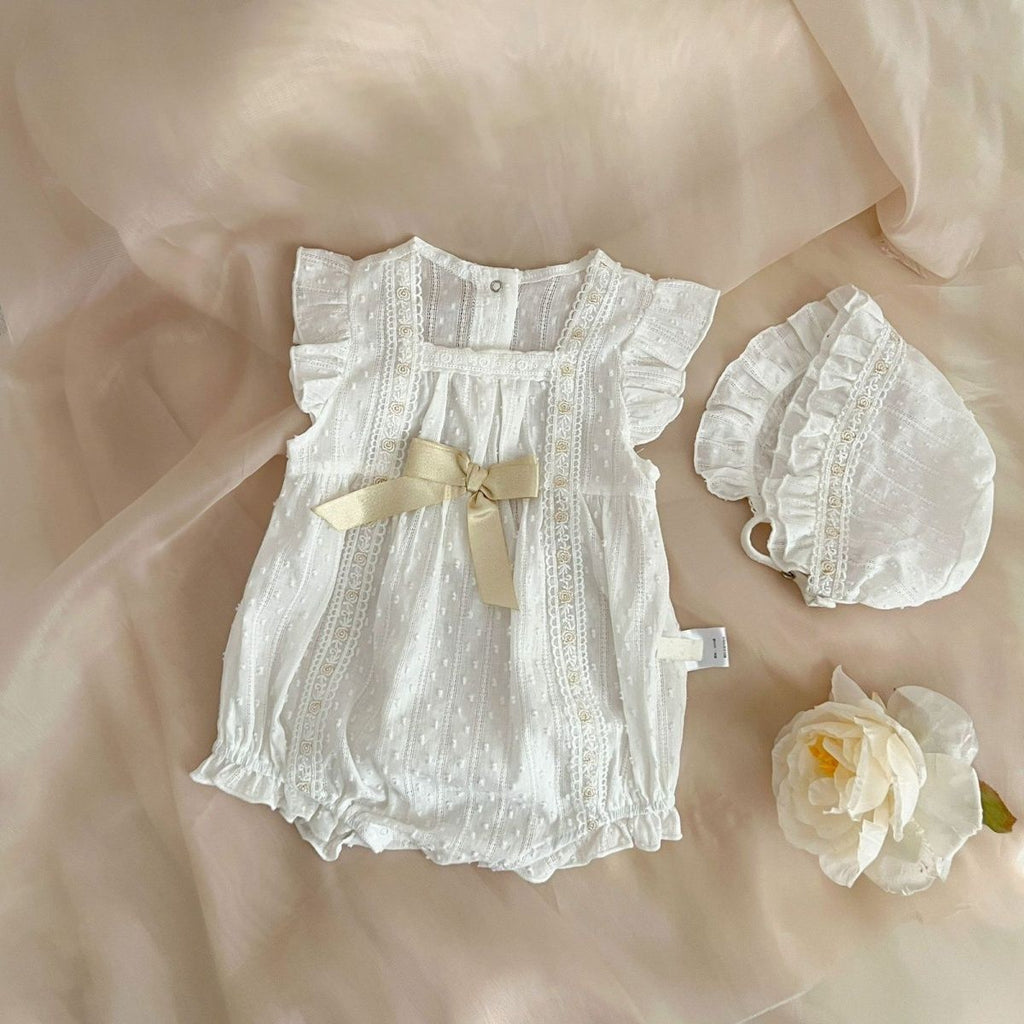 Baby Onesie Outfit Thin Royal Style Cute Set Short Sleeve Romper