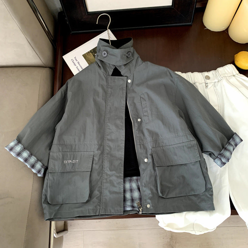 Boys' outerwear baby windbreaker spring and autumn clothes