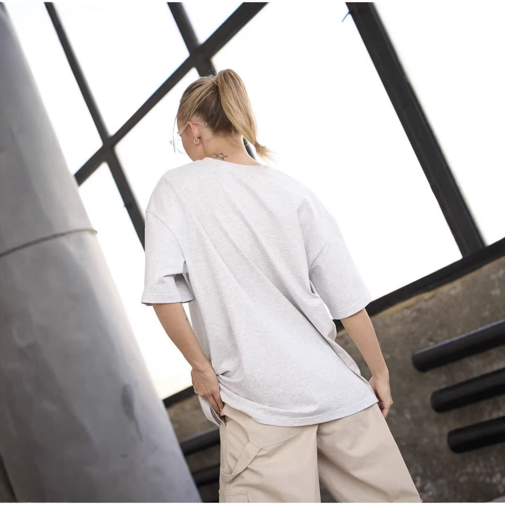 Loose letter short sleeved top for women