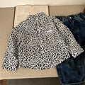 Boys' shirt leopard print versatile children's jacket