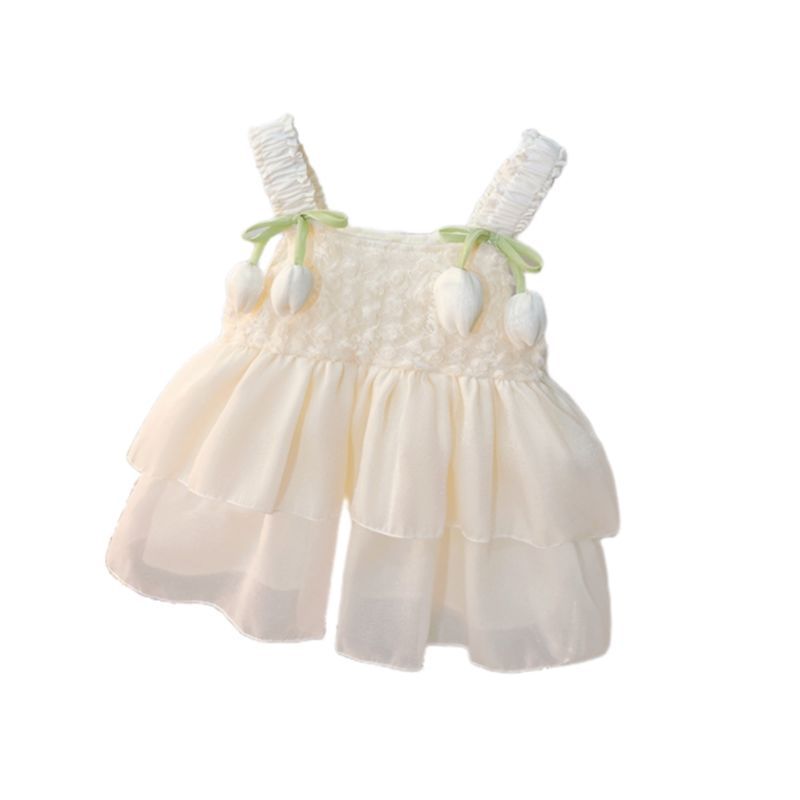 Baby Clothes Lightweight Sleeveless Dress Newborn Girl