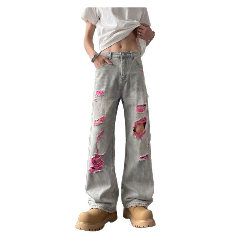 Denim Pants Men's Clean Fit High-Quality Jeans