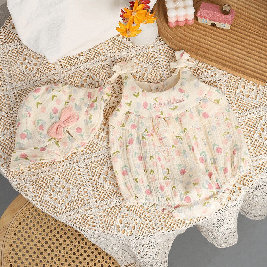 Baby Romper Lightweight Triangular Bodysuit Infant Clothes Cute