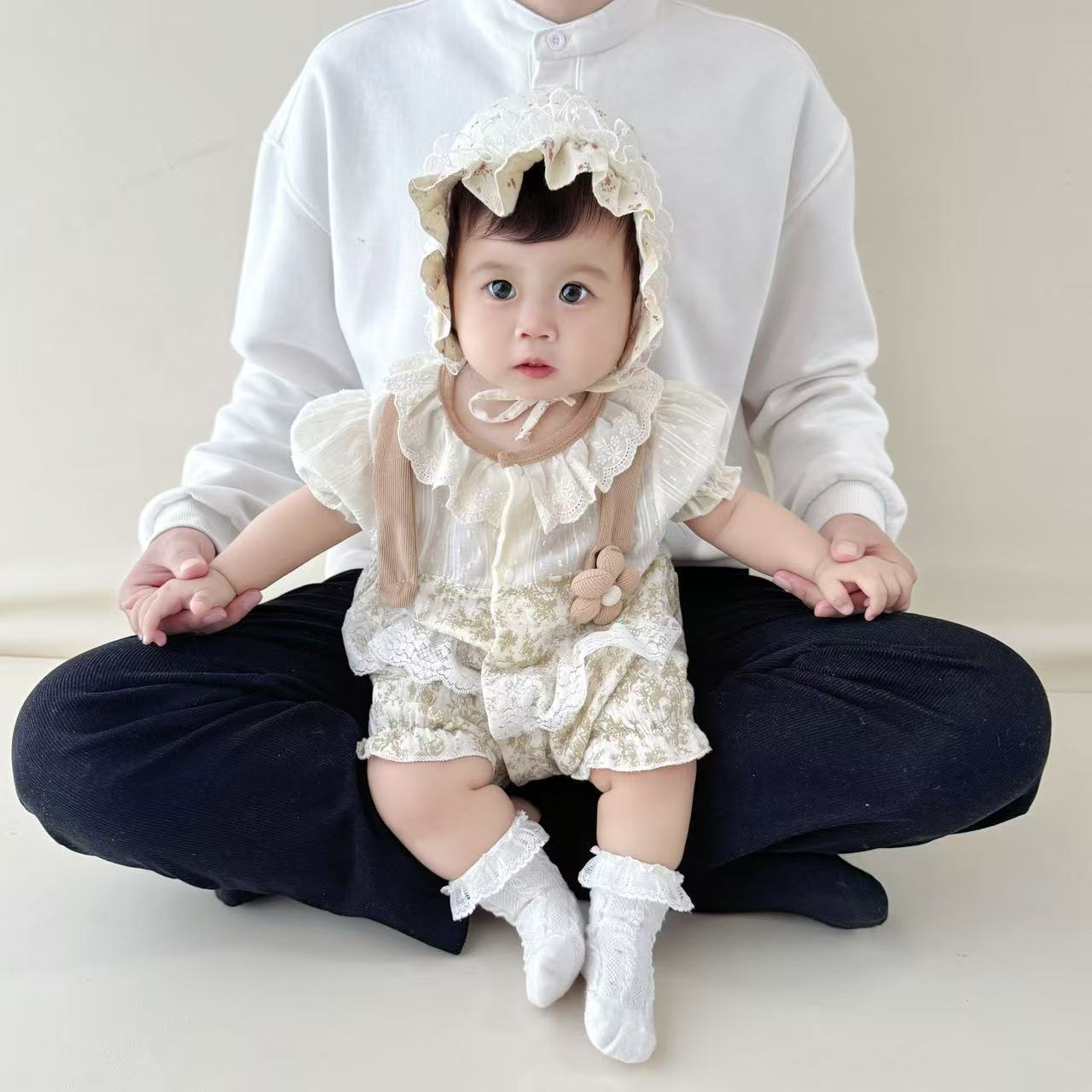 Baby Romper 100 Days Princess Cute Short Sleeve Bodysuit
