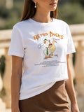 Duck print short sleeved T-shirt for women