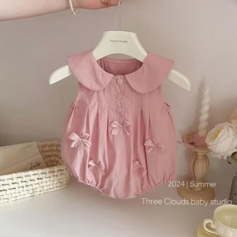 Baby Clothes Girl Baby Onesie Full Moon 100-Day Sweet Lightweight Bodysuit
