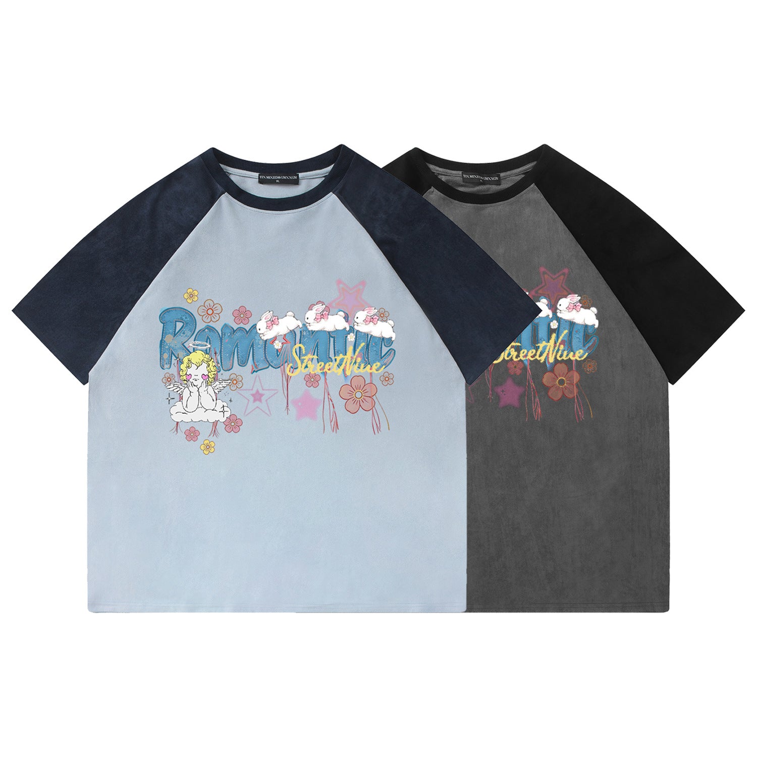Romantic Angel Printed Short Sleeve