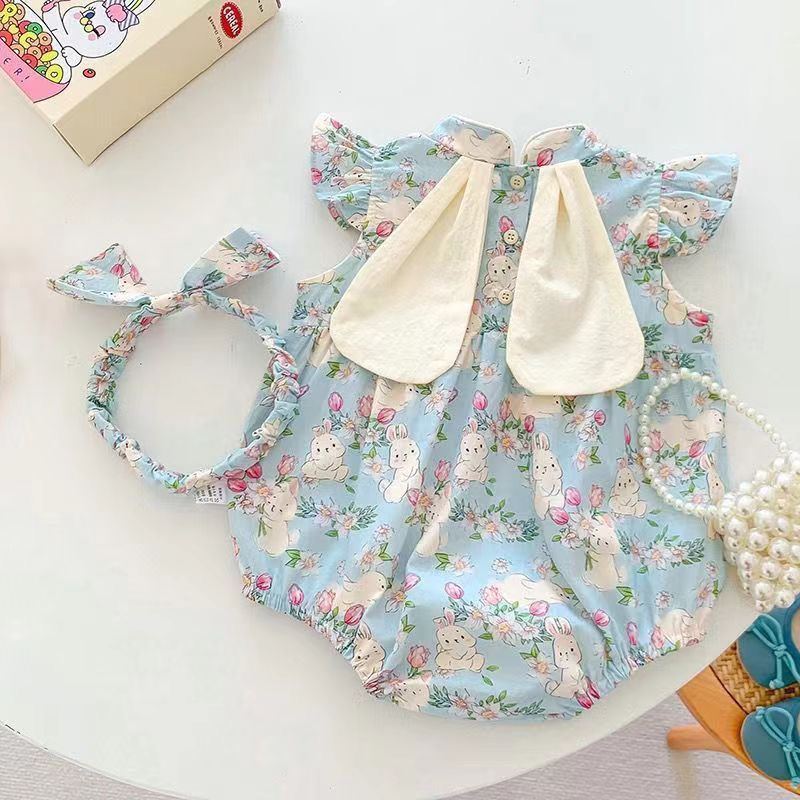 Outfit Newborn Romper Baby Girl Sleeveless Thin Princess Cute Sweet Bodysuit