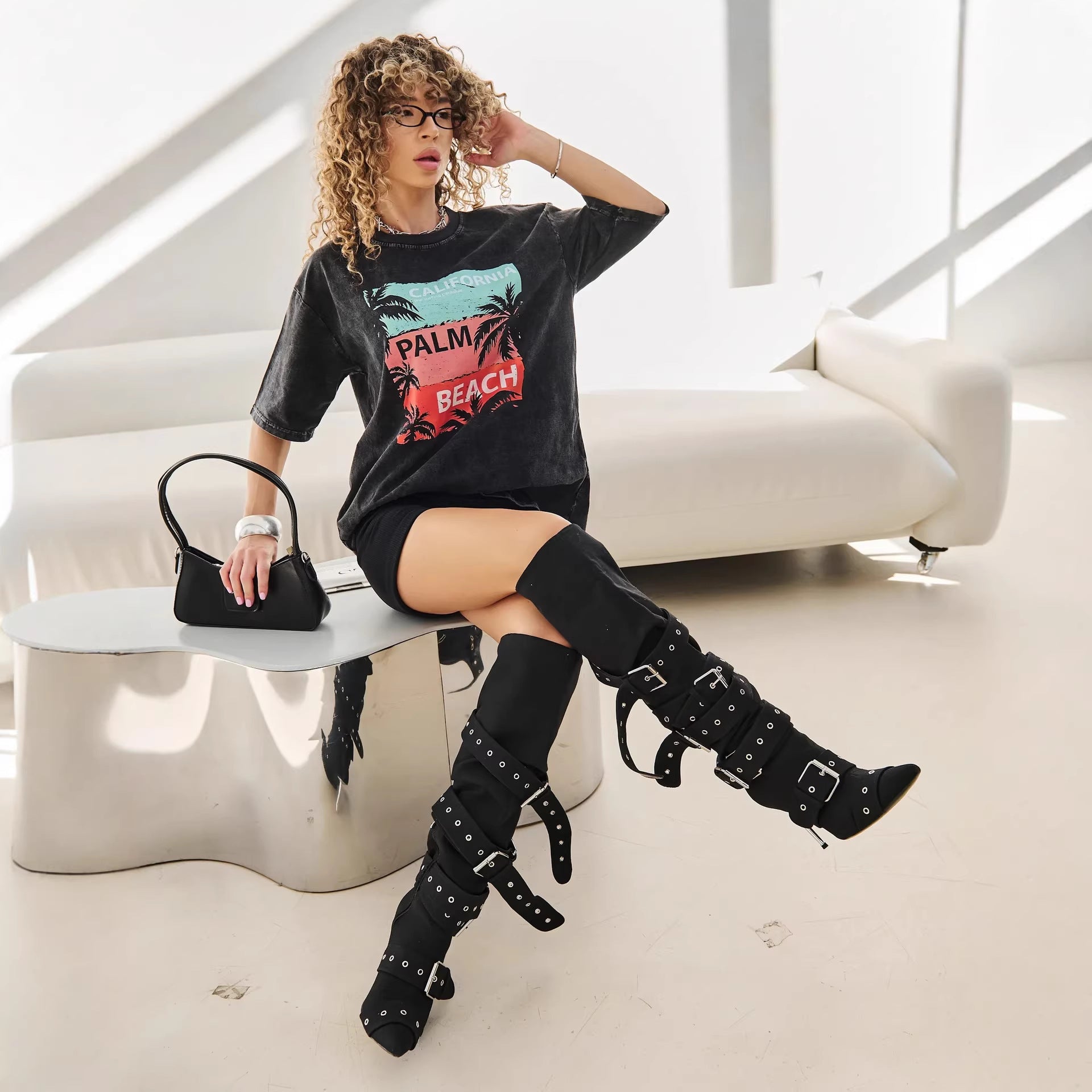 Loose short sleeved T-shirt top