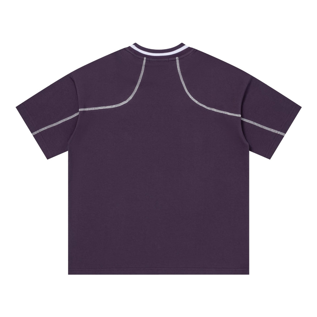 Letter printed short sleeved shirt