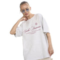 Loose letter short sleeved top for women