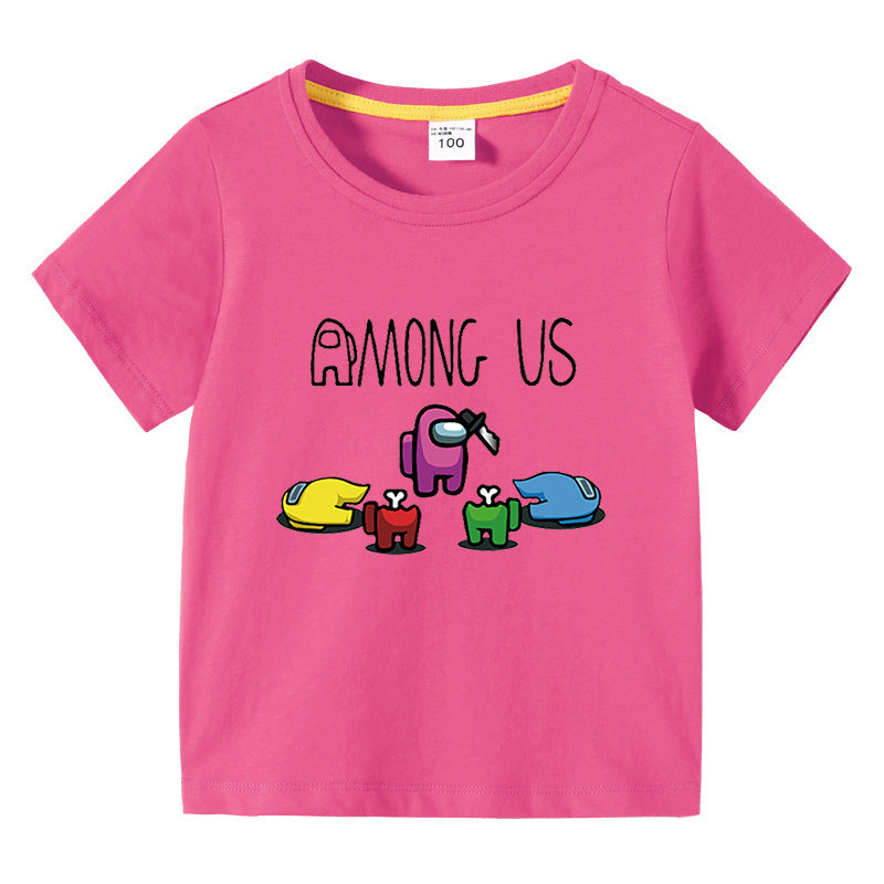 Children's summer short sleeved T-shirt