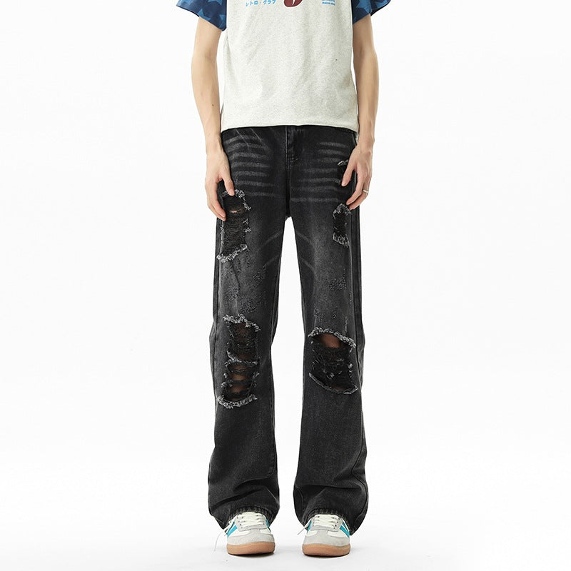 Loose Wide-Leg Tapered Pants Trendy Brand Versatile Straight Leg Pants
