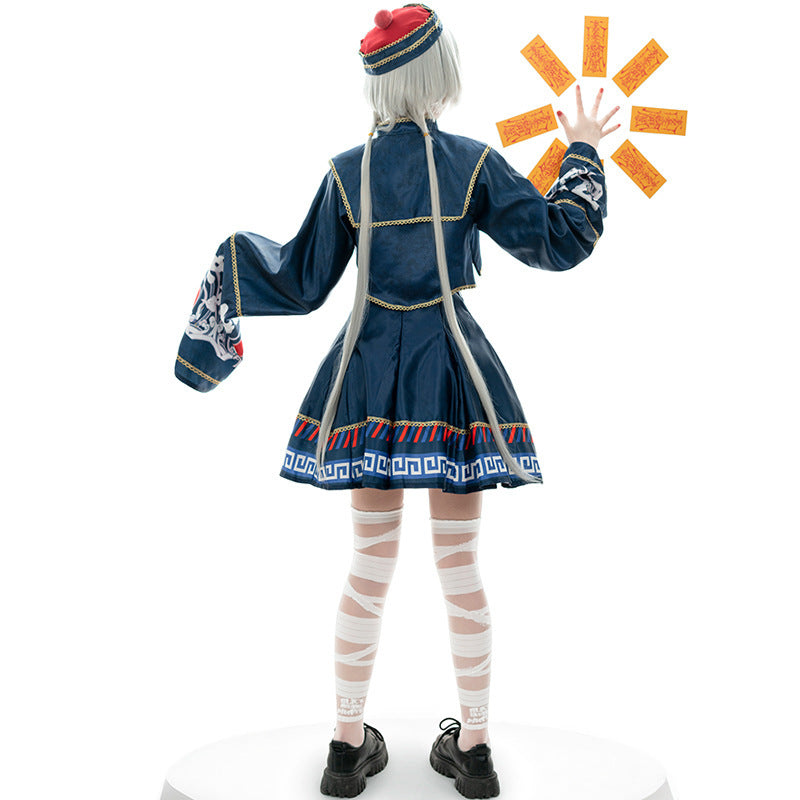 Halloween Anime Cute Female Zombie Costume Retro Stage Performance Clothing Ancient Costume Game Anime COS Playwear