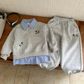 Boys' set baby hoodie two-piece set autumn style