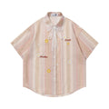 Embroidered gradient short sleeved shirt