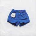 Children's Klein Blue Corduroy Shorts for Girls