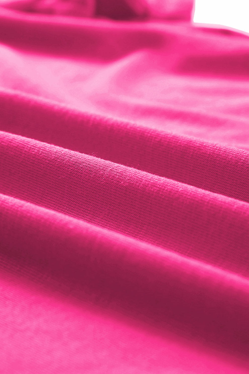 Sachet Pink Solid Color Basic Crew Neck Plain Tee