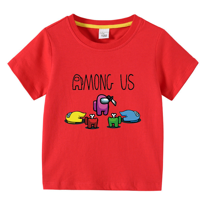 Children's summer short sleeved T-shirt