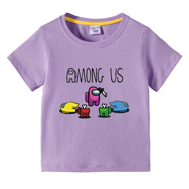 Children's summer short sleeved T-shirt