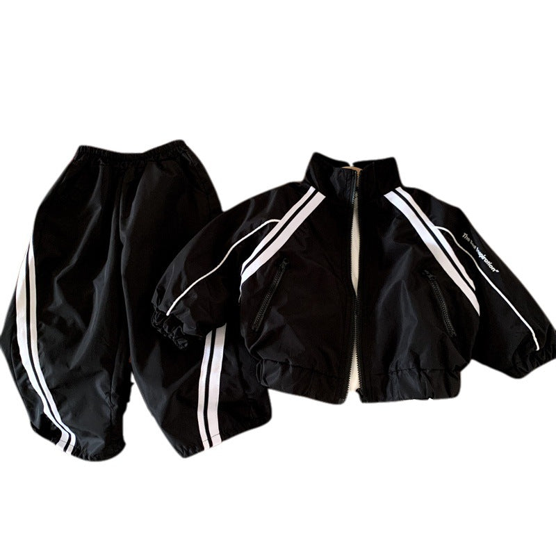 Boys' sports jacket set for spring and autumn