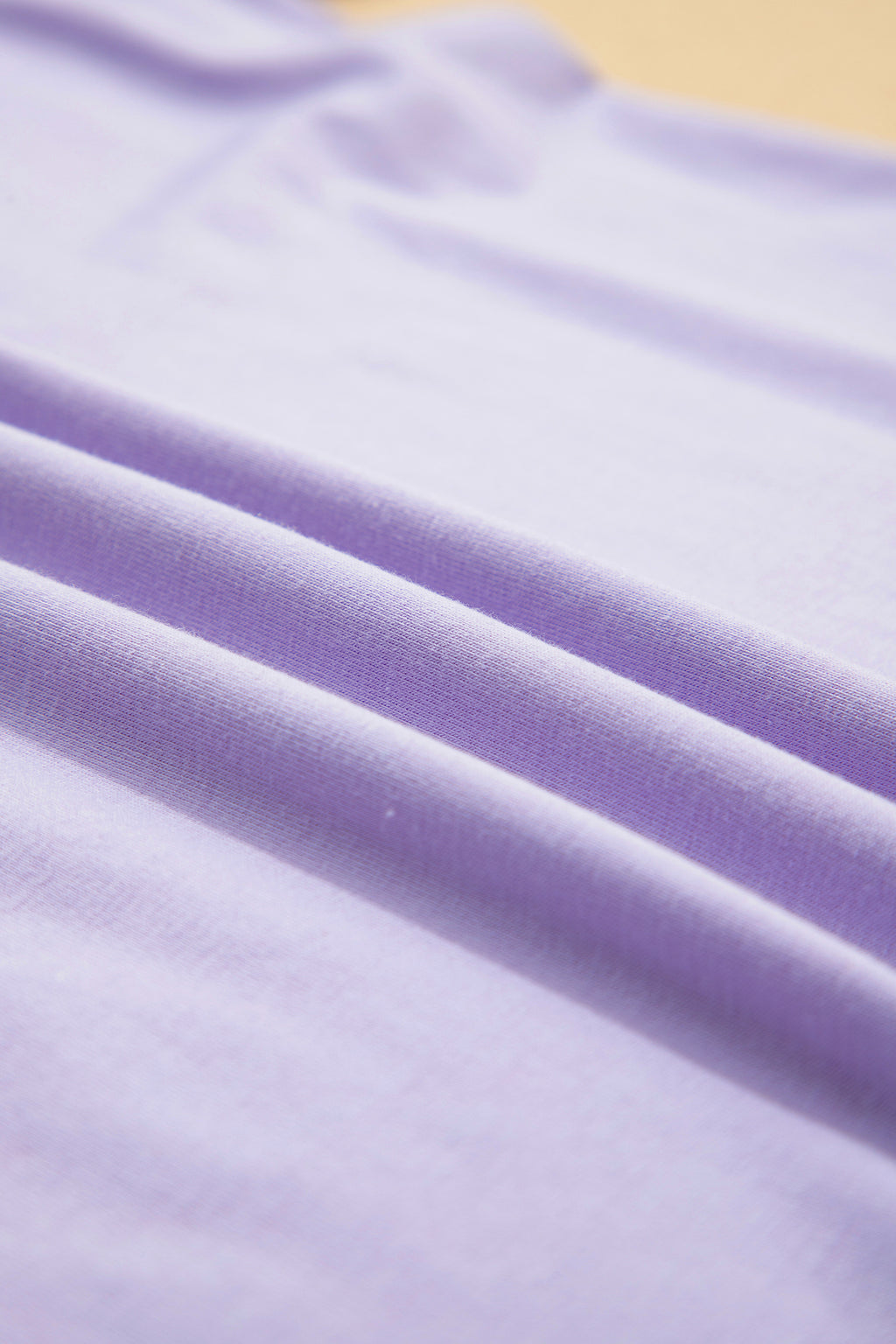 Sachet Pink Solid Color Basic Crew Neck Plain Tee