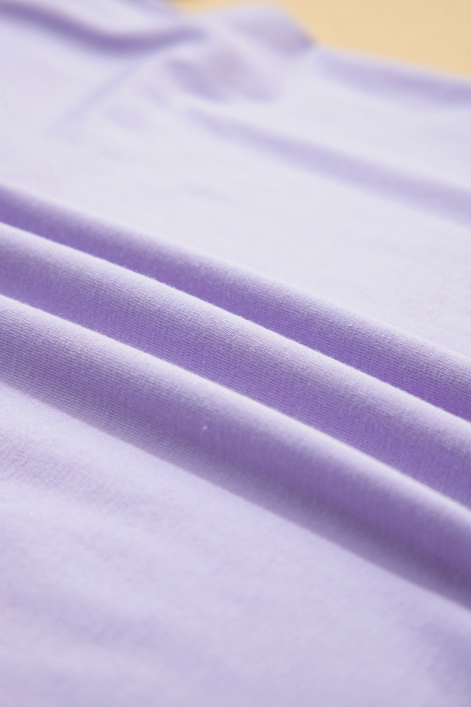 Sachet Pink Solid Color Basic Crew Neck Plain Tee