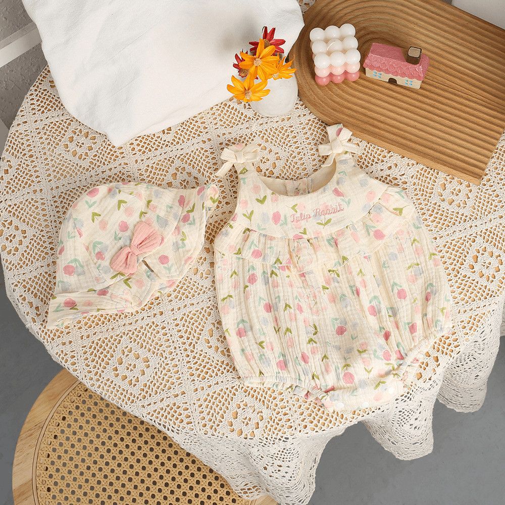 Baby Romper Lightweight Triangular Bodysuit Infant Clothes Cute