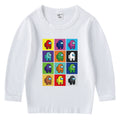 Children's cotton T-shirt round neck base long sleeved top