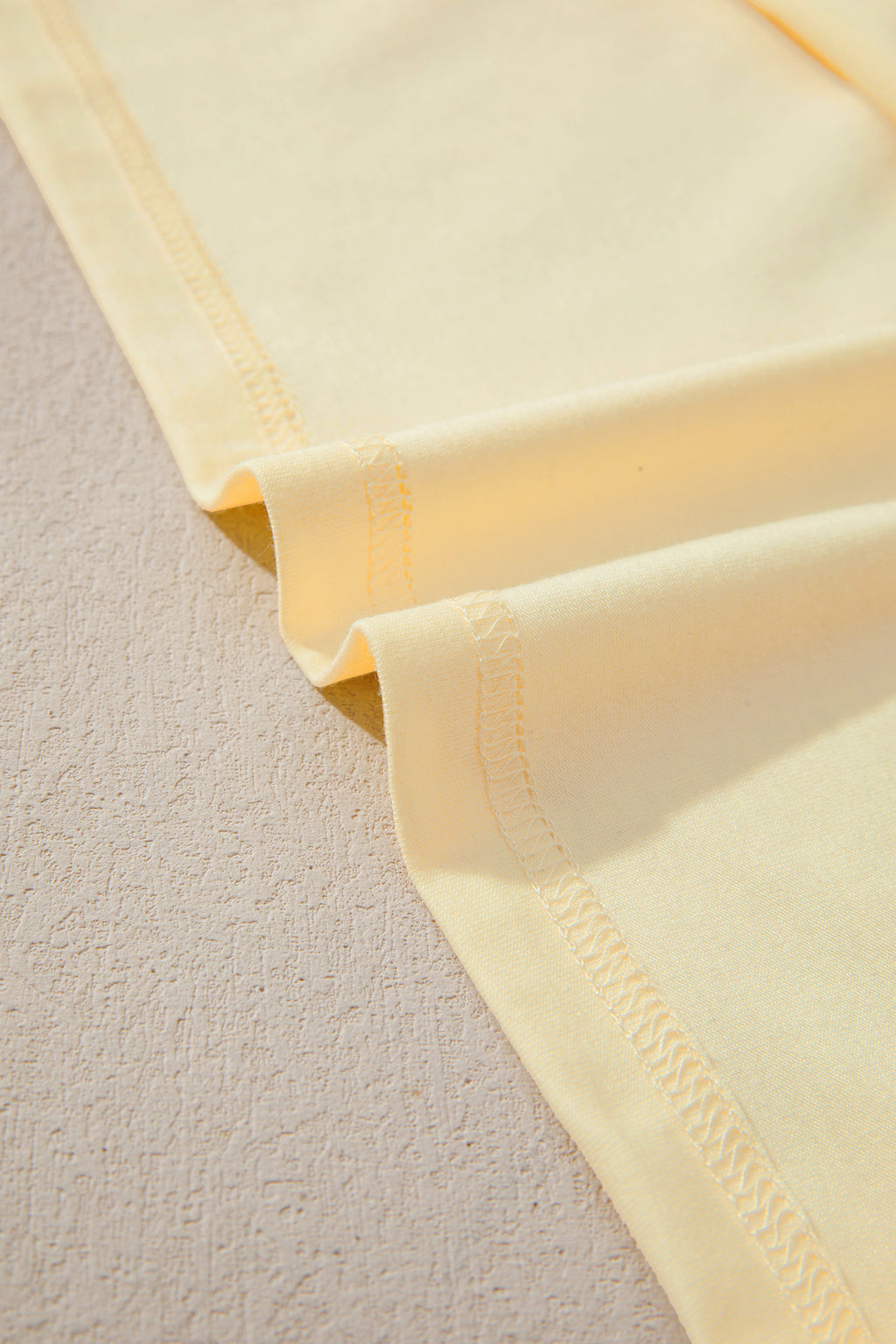 Sachet Pink Solid Color Basic Crew Neck Plain Tee