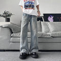 Street Style Slim Fit Straight Leg Jeans for Men