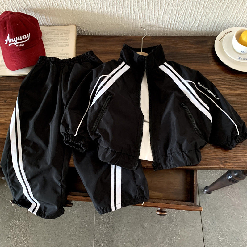 Boys' sports jacket set for spring and autumn