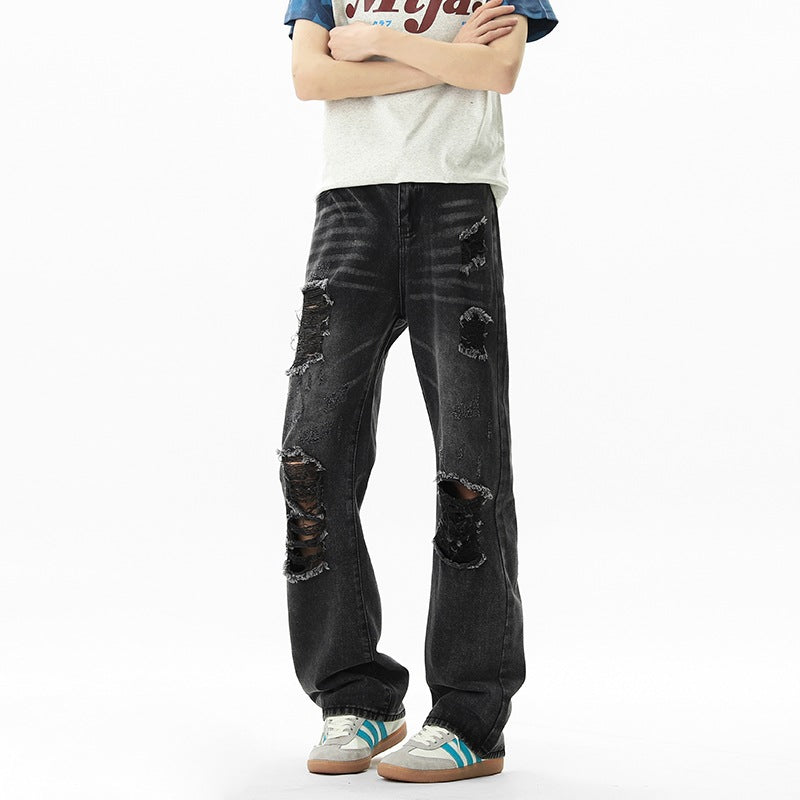 Loose Wide-Leg Tapered Pants Trendy Brand Versatile Straight Leg Pants