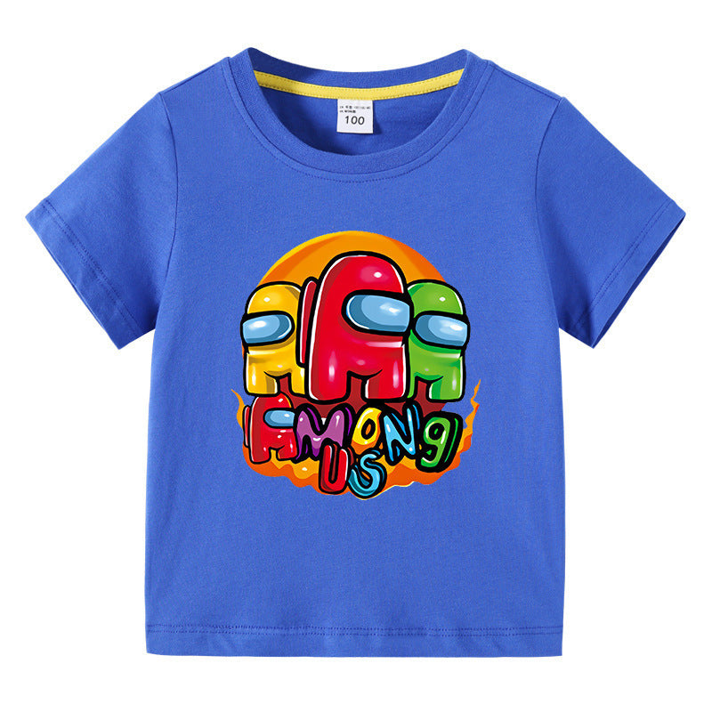 Children's summer short sleeved T-shirt