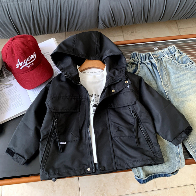 Outdoor windproof and waterproof children's versatile assault suit
