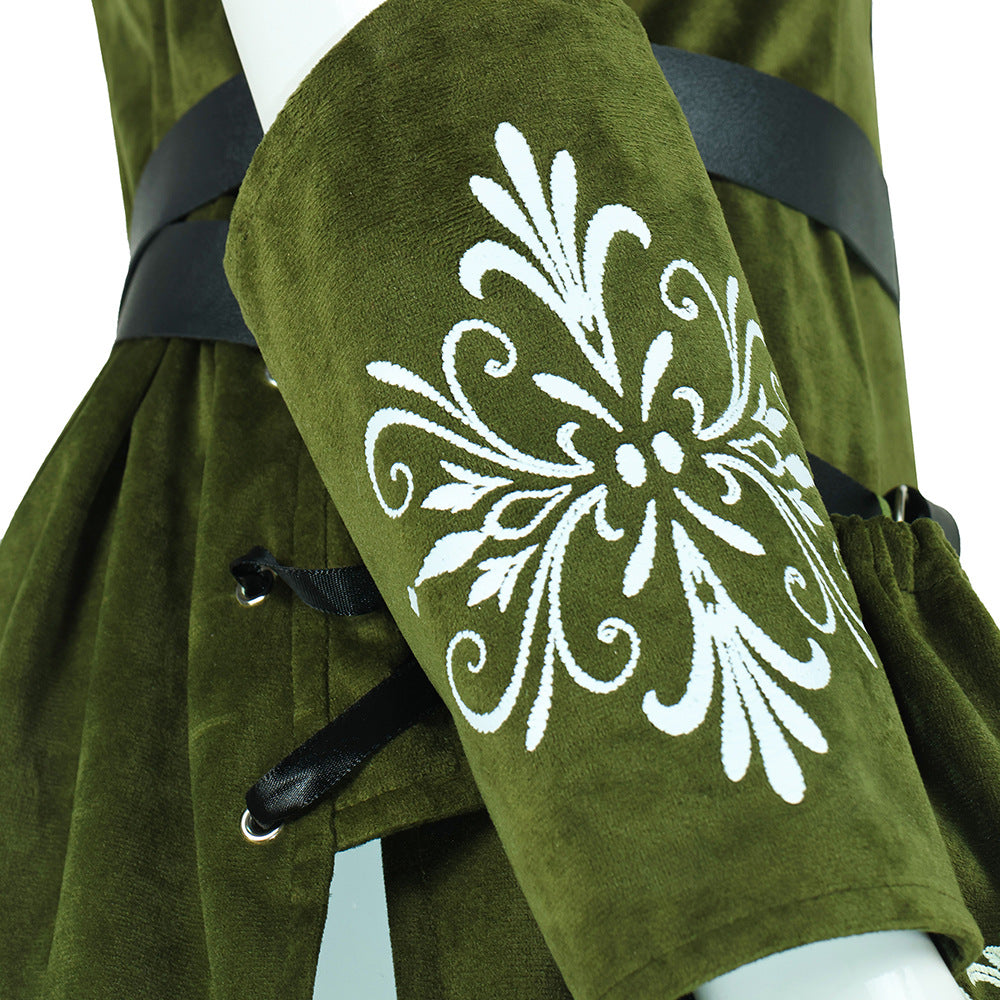 Elf Queen Cosplay Costume for Halloween Role Play, Hobbit Elf Queen Costume