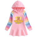 Cotton Cartoon Rainbow Girls' Dress