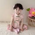 Baby Girl Chinese Style Onesie for Full Moon and 100-Day Celebration Lightweight