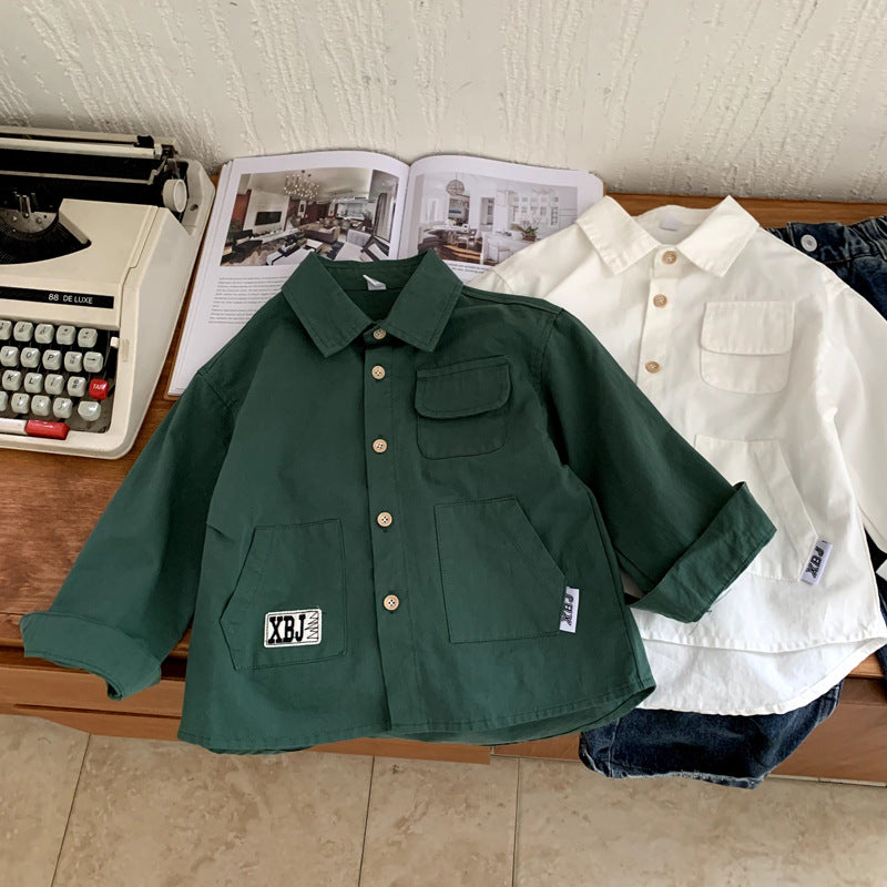 Versatile tops college style children's clothing