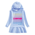 Children's hooded sweatshirt dress